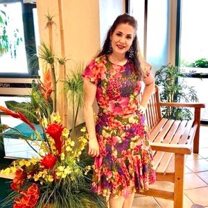 Foral dress for woman